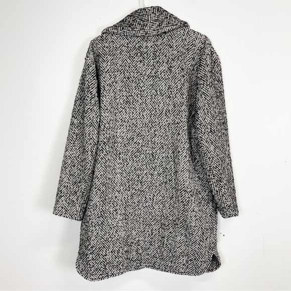 NEW Steve Madden Zoey Jacket Womens Large Black White 1 Button NWOT - Picture 2 of 10